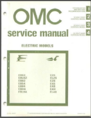 1981 Johnson Electric Outboard Service Manual #392067