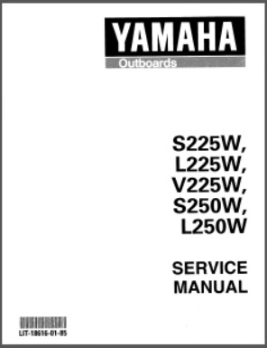 Yamaha Outboard Service Manual LIT-18616-01-85