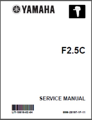 Yamaha Outboard Service Manual LIT-18616-02-54