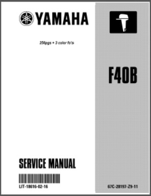 Yamaha Outboard Service Manual LIT-18616-JD-40